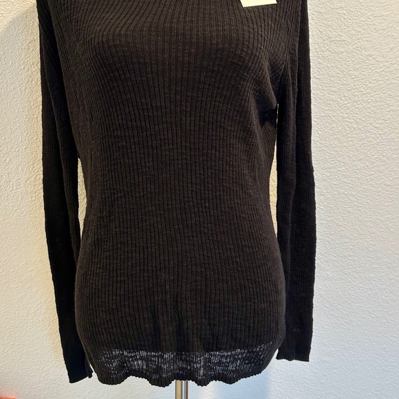 ZARA Sheer turtleneck knit Top. NWT - Picture 5 of 6